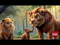 The lions lesson  jungle story kids english story animation