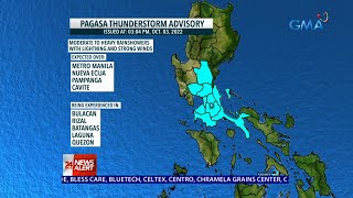 Weather update as of 3:40 PM (October 3, 2022) | 24 Oras News Alert