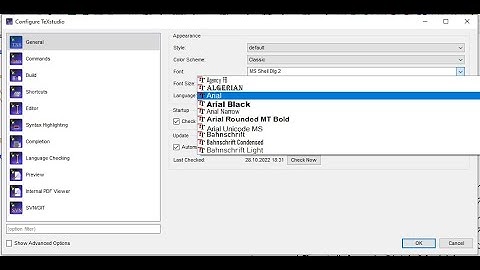 Configuring some general issues in Latex | Texstudio | latex | language | style | color scheme