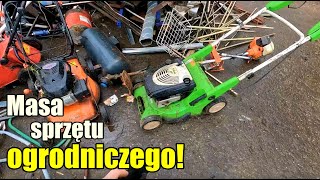 Masa sprzętu ogrodniczego: kosiarki, kosy, rębaki! Tokarka samoróbka do drewna! Ogromne ilości złomu