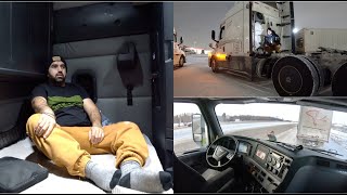 calgary 32 temp. mai Truck ka Diesel Tank Freeze hone se bchaane ki ek koshish . . !
