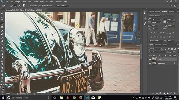 how to blur background in adobe photoshop CC 2017