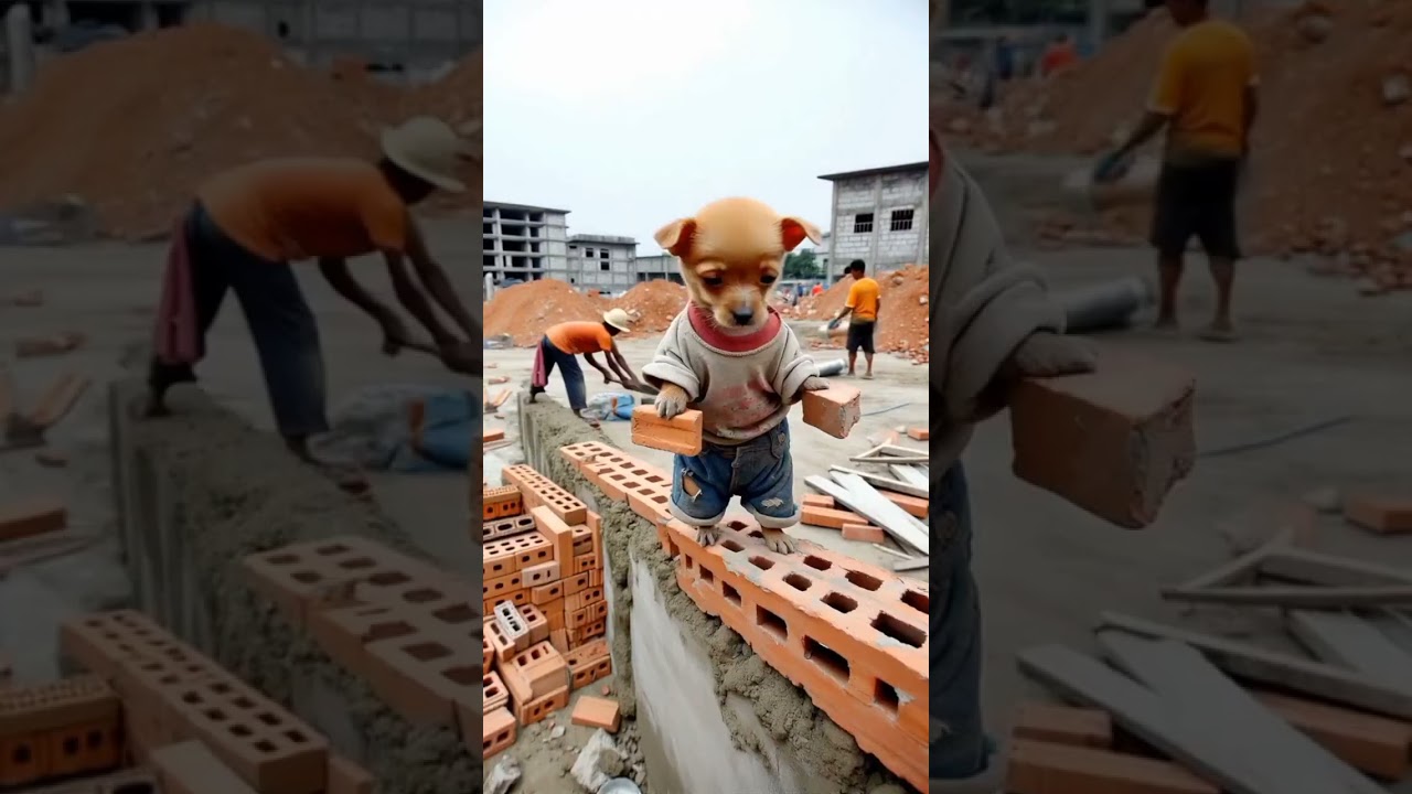 "In Dirt and Dust, He Found a Sweet Moment 💔🐶" 