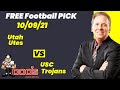 Free Football Pick Utah Utes vs USC Trojans Prediction, 10/9/2021 College Football Best Bet Today