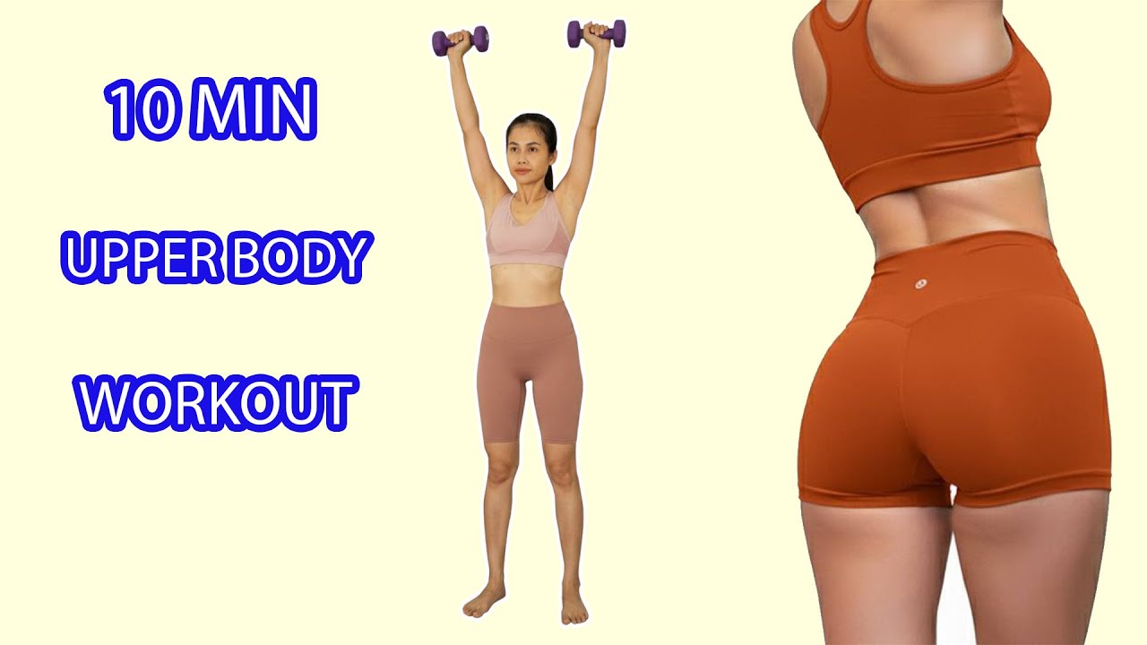 10 Min Upper Body Workout at Home | Arms, Shoulders & Back 💪 - YouTube