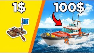 TESTED: $1 LEGO VS $100 LEGO Boats - Which Sinks First?
