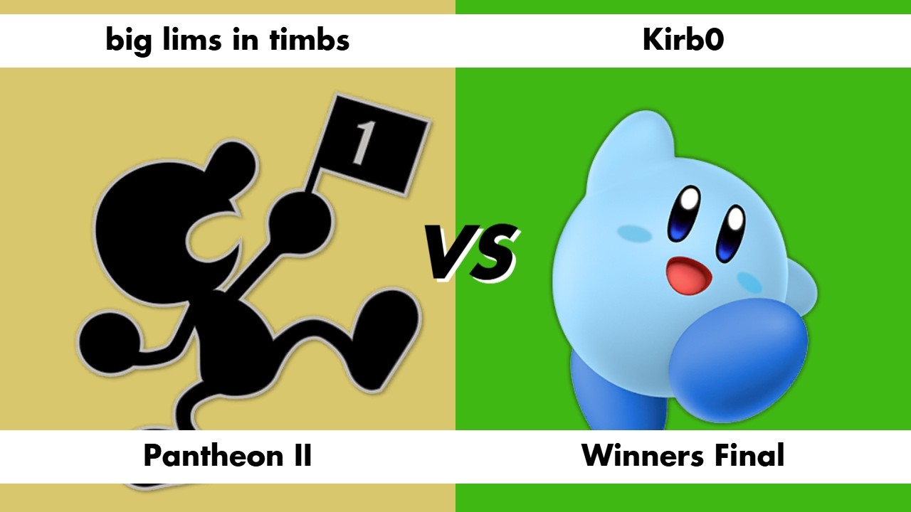 big lims in timbs (Mr. Game & Watch) vs Kirb0 (Kirby) - Pantheon II Winners Final