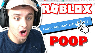 I Let a RANDOM WORD GENERATOR Choose What Roblox Game I Play...
