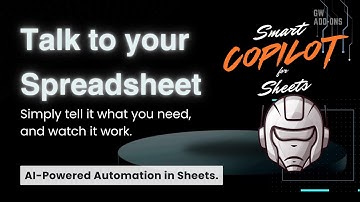 AI Spreadsheet Magic! Automate Google Sheets Tasks with Just Your Voice - Smart Copilot for Sheets