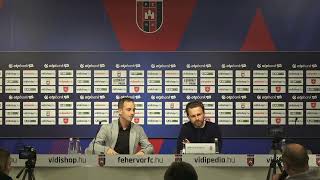 Fehérvár FC - Puskás Akadémia FC (3-1) | Mérkőzés utáni sajtótájékoztató