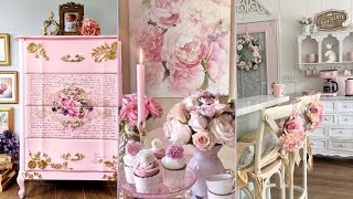 Spring Romantic Shabby chic pink decorating ideas |Shabby Chic decorating  #shabbychic #decoration