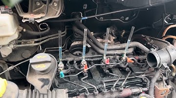 Good injector leak off test on a ford transit 2.2 injector testing pt1