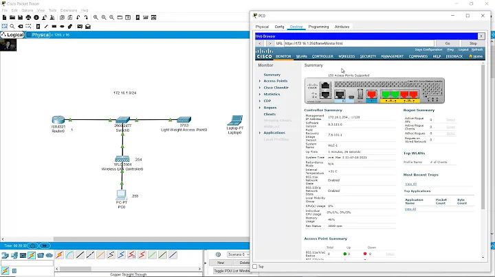 Configure Cisco 3504 Wireless LAN Controller (WLC) on Simple Local Area Network
