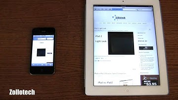 iPhone 4 vs  iPad 2 Browser Speed Comparison