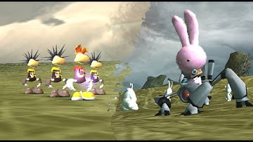 Rayman Army Vs Rabbids : Rayvengers - Bwagame (Rayman 4 Prototype)