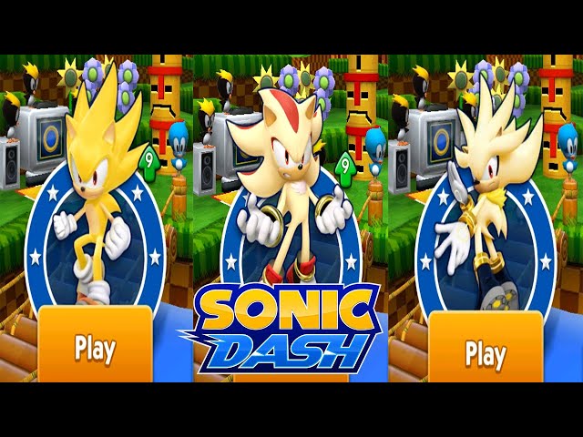 Sonic Mobile Blowout! Sonic Prime Dash, Super Silver, Dragon