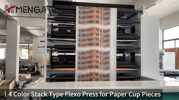 1200mm Width 4-Color Vertical Stack Flexo Flexo Printing Machine for Coffee Paper Cup