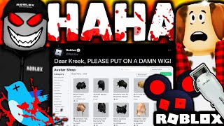 ROBLOX ARE BEING MEAN TO BALD KREEKCRAFT!?