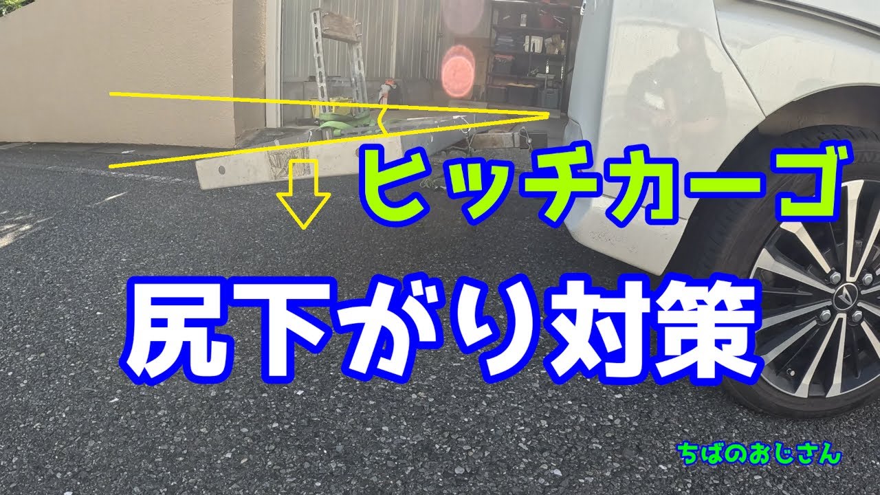 Hitch cargo, hitch carrier, rear-end sagging prevention, 2024/10 