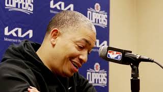 Ty Lue pregame; Clippers faced the Cavs