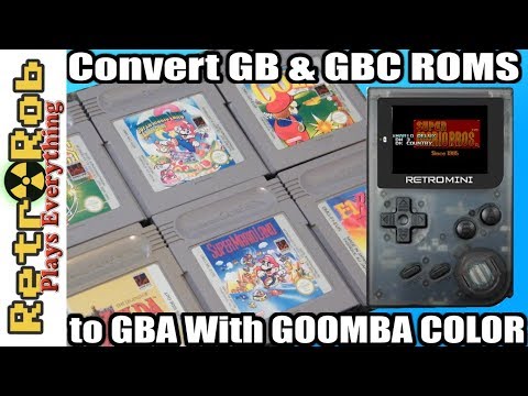 Gameboy 및 Gameboy Color Roms를 Goomba Color로 GBA로 변환하는 방법