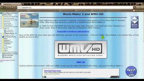 Windows Movie Maker Tips 101: part1 dealing with settings and how to install the High Def HD option.