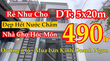 Nhà Hóc Môn giá rẻ 2023 của Hải I Bán nhà 5x20m xây 2pn3wc gần Chợ Hóc Môn giá rẻ I Sổ hồng riêng