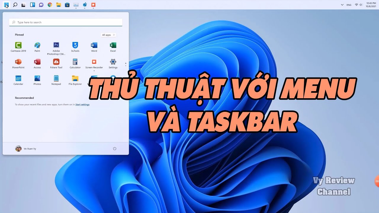 Thủ thuật tối ưu hóa Menu và Taskbar trong Windows 11