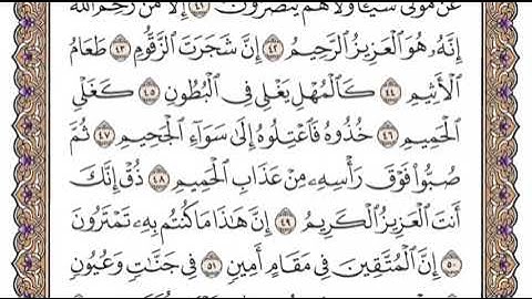 سورة الدخان الشيخ ياسر الدوسري صفحة ٤٩٨