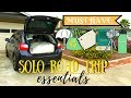 SOLO ROAD TRIP ESSENTIALS + PACKING TIPS
