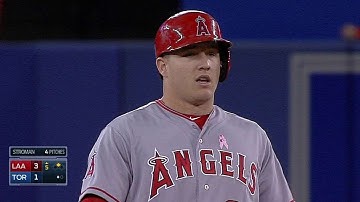 LAA@TOR: Trout connects on RBI ground-rule double
