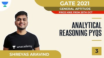 Analytical Reasoning PYQs-3 | General Aptitude | GATE 2021 | Shreyas Aravind