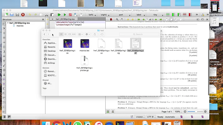 Transfer Tex to PDF tutorial for Mac (easy)