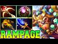 Rampage + 25 Kills Monster Earthshaker Dota 2 Mid Lane Carry Pro Gameplay Item Build Guide 7.41