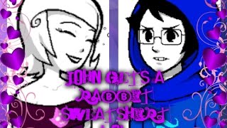 Homestuck - John has a Rabbit Hoodie John and Roxy