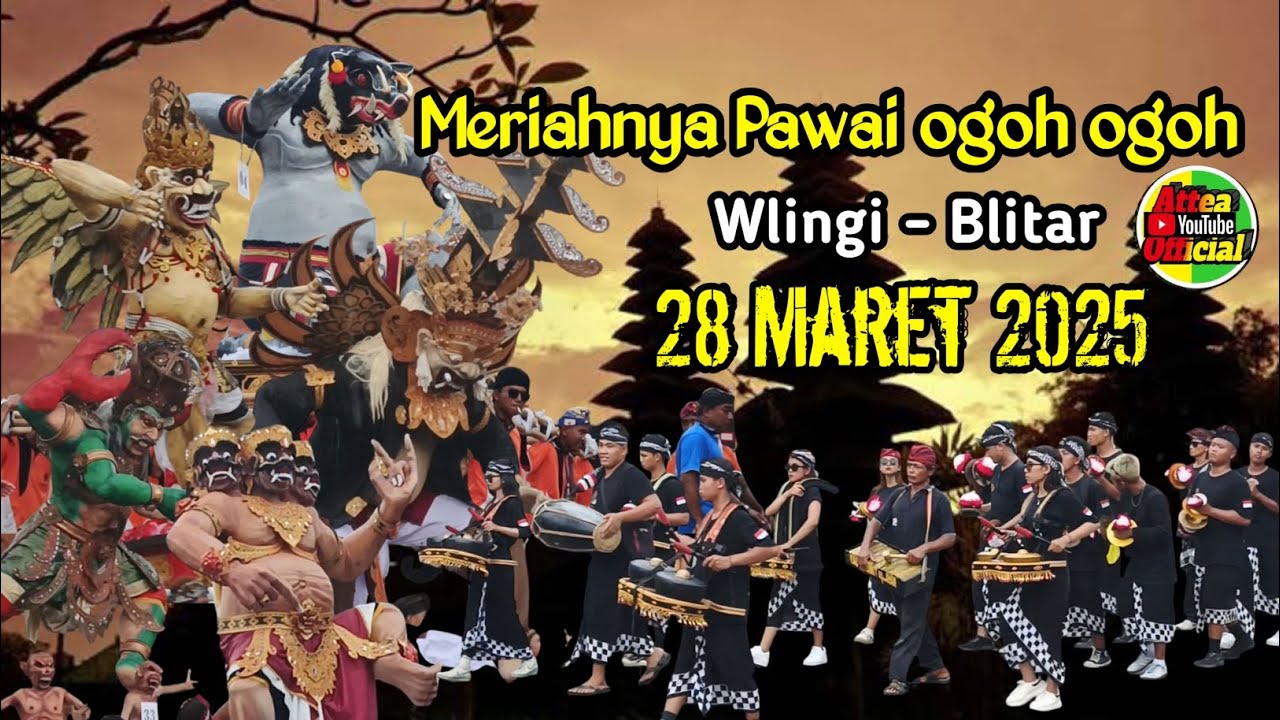 Pawai Ogoh Ogoh Hari Raya Nyepi 2025 Wlingi Blitar