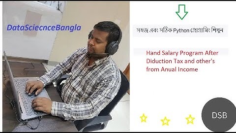 learn real time python program | salary diduction | Tax and CTC | By Sylas Halder