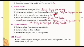 Samacheer Kalvi - Class 4 - EVS - Term 2 - Unit 1 - Food - With Answers - Part 2