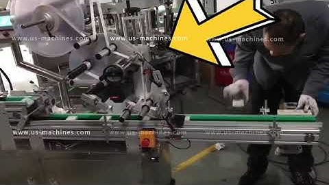 Automatic top bottom soap bar carton labeling machine with smart upside down reverse device