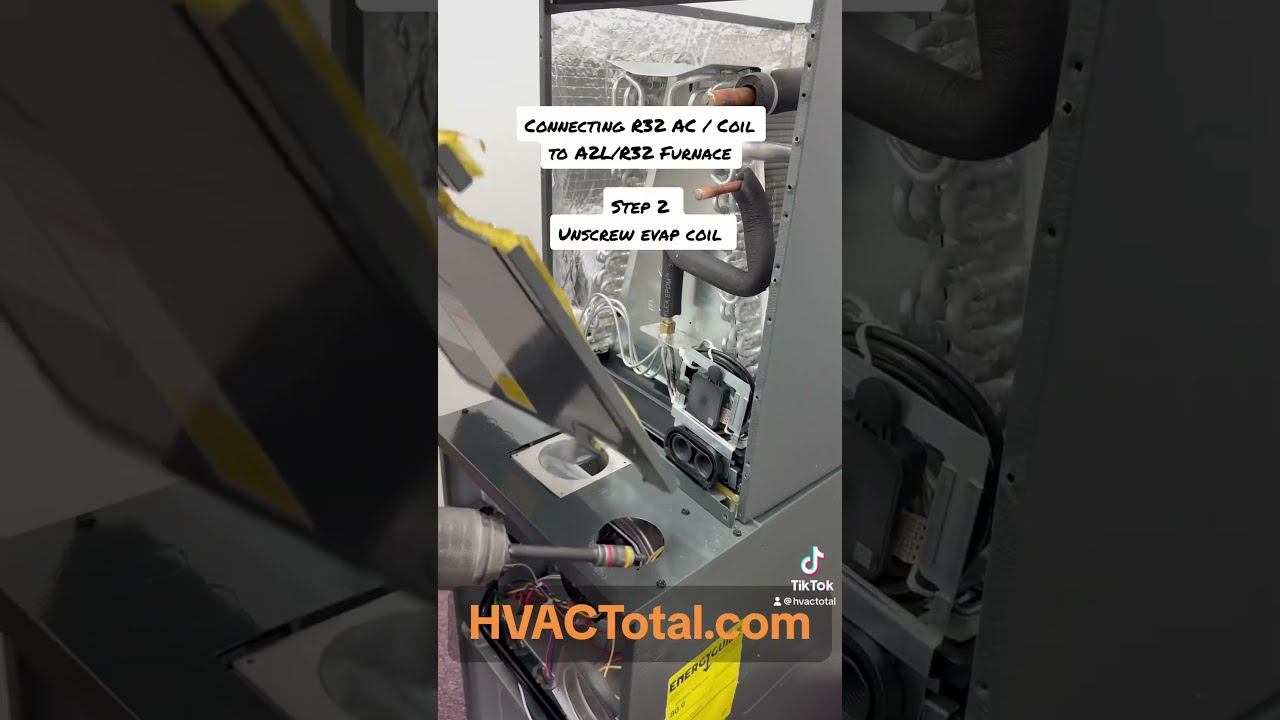 Connecting R32 AC Coil Sensor To A2L Furnace Hvac Hvacmaintenance Hvactraining Hvactech