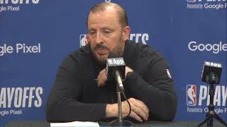 Tom Thibodeau PostGame Interview | Indiana Pacers vs New York Knicks