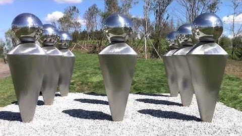 "Echo in China" by Husam Chaya - Installation for the Sculptures Park in Changchun