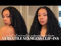how to: versatile &amp; EASY seamless clip-ins (no heat) | curly quickweave/sew-in illusion