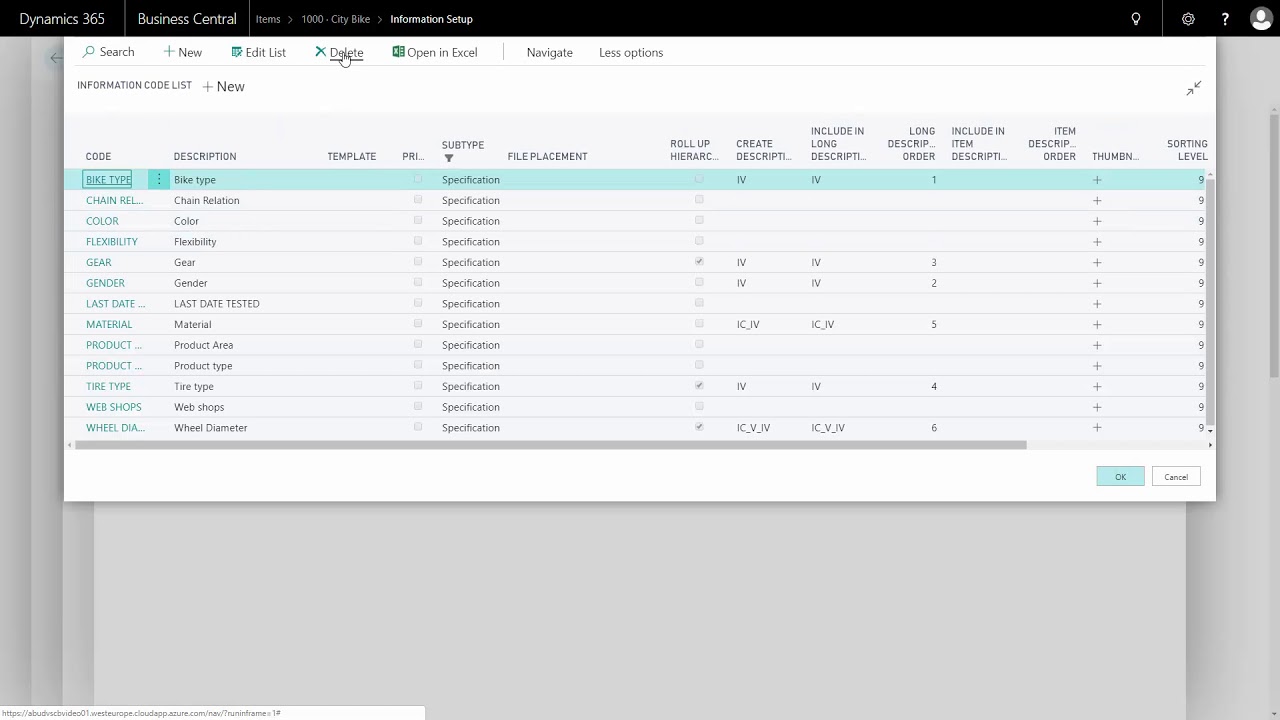 Sorting Master Data Information - Master Data i Dynamics 365 Business ...