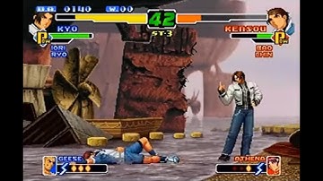 The King of Fighters 2000 (PS2) - Team Kyo & Iori Playthrough l Played on PS2 real hardware