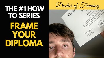 How to Frame a Diploma