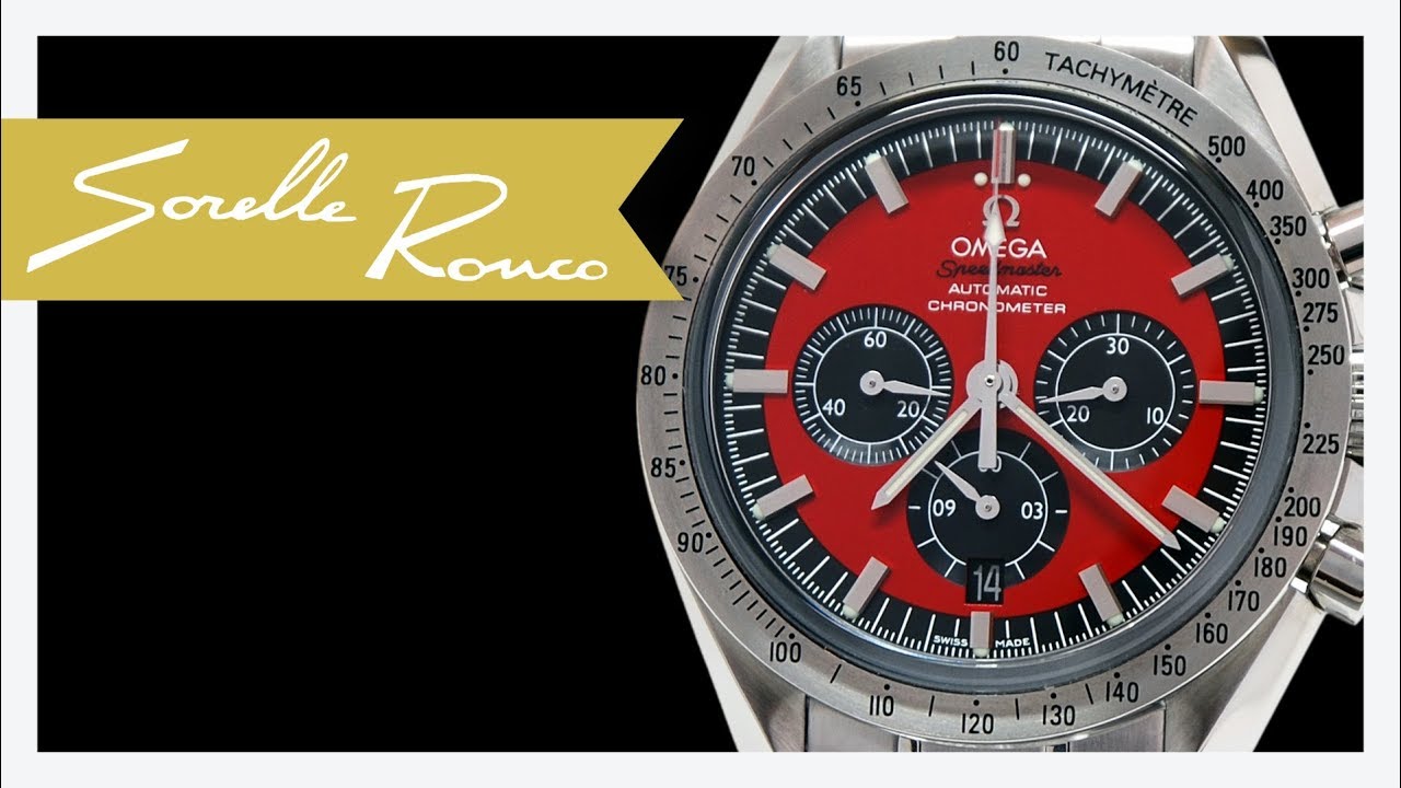 omega speedmaster michael schumacher red