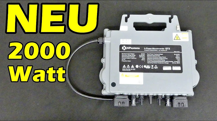AP Systems QT2 2000W 3 Phasen Mikrowechselrichter für Balkonkraftwerke?