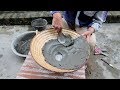Fantastic Cement And Ideas - How To Make A Flower Pots From Mother's hat - Hat Pots Making
