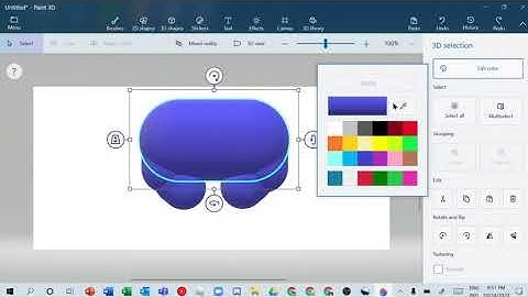 How To Make A Cool 3D Robo Logo Using Microsoft Paint 3D